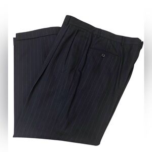 Brooks Brothers Black Pinstripe Dress Pants
